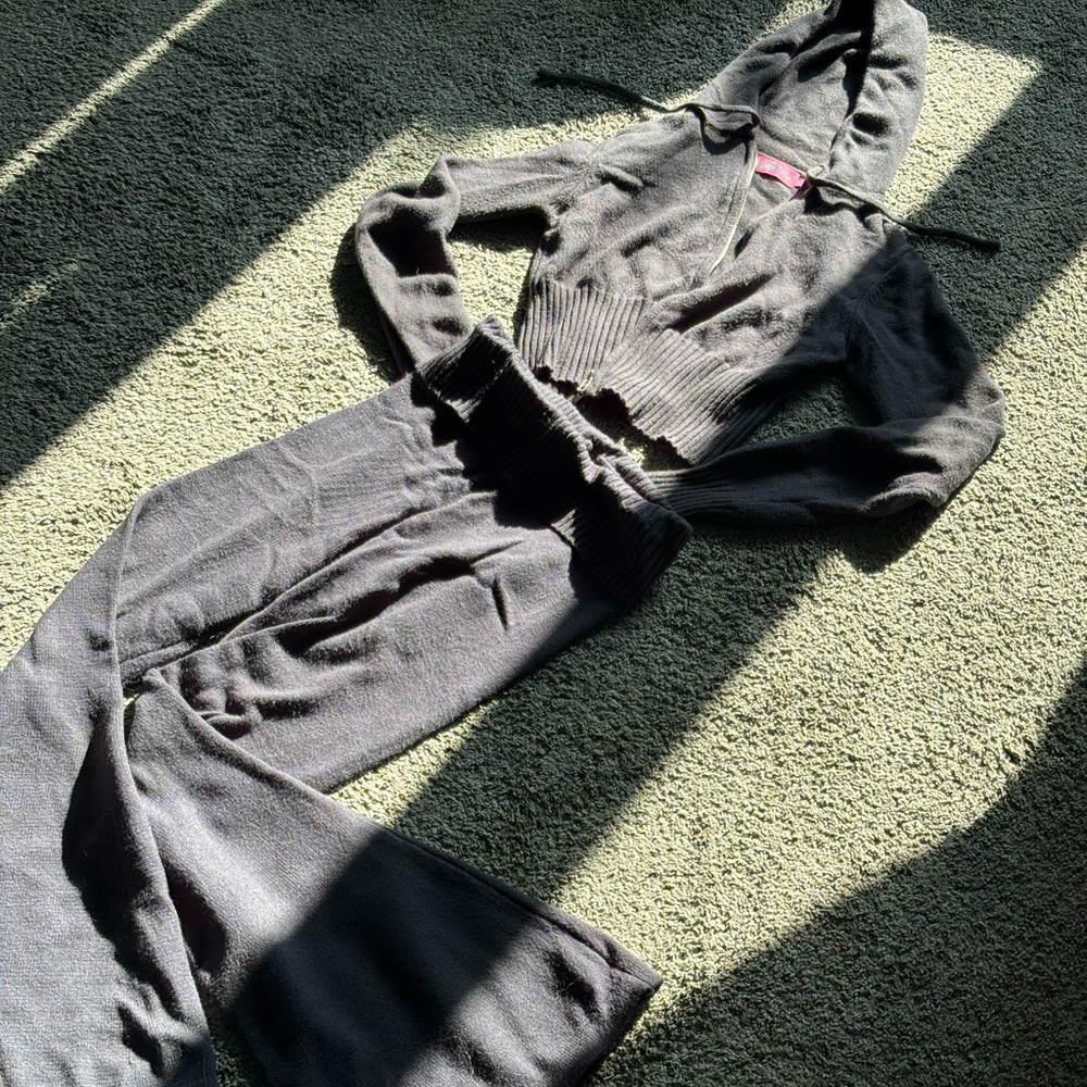 Edikted Charcoal Hooded Jumpsuit